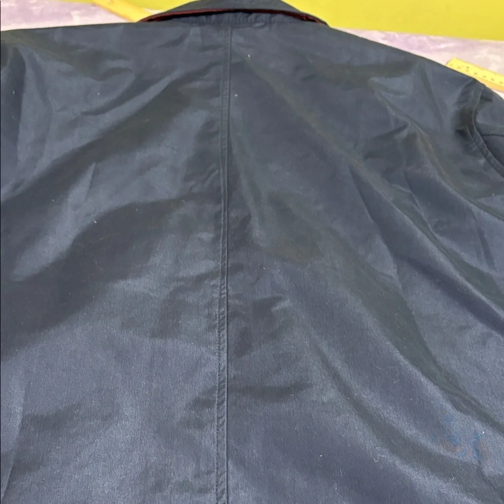 U.S. Polo Assn Mens 2XL Navy Windbreaker Jacket Red Lining Full Zip Lightweight